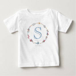 Para Bebê Baleia do Mar Monograma | Baby Boy | Camiseta