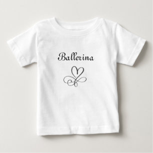 Para Bebê Ballerina Camiseta