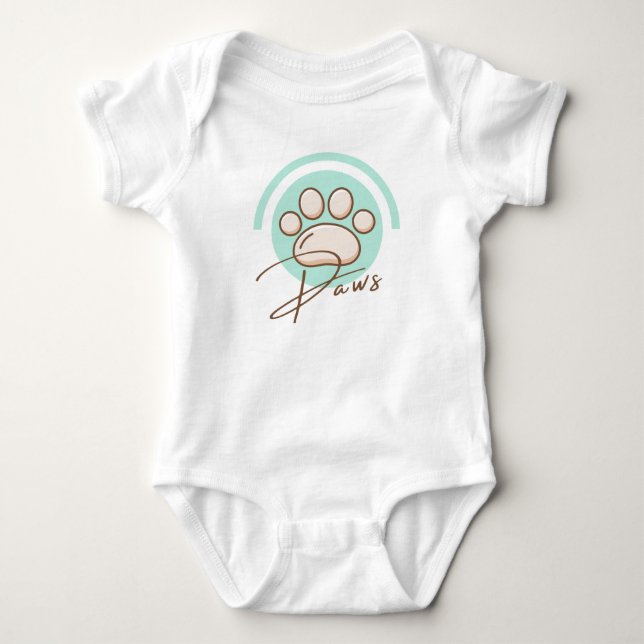 Para Bebê Bella+Canvas Body Infantil Tri-Blend  (Frente)