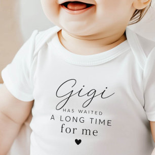 Para Bebê Body Bodysuit de Presente Gigi Has Waited