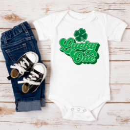 Para Bebê Body Bodysuit Dia de São Patrício Lucky One Baby