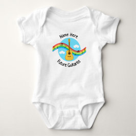 Para Bebê Body Completo Personalizado de Futuro Guitarrista