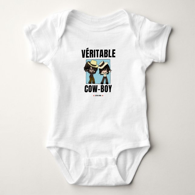 Para Bebê body cowboy chibi (Frente)