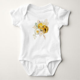 Para Bebê Body de Abelha Floral