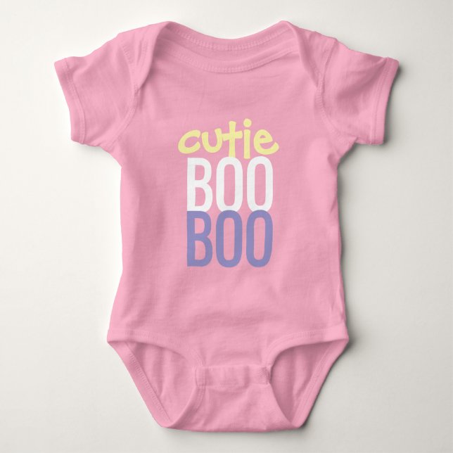Para Bebê Body de Bebê: HALLOWEEN Cutie Boo #7 (Frente)