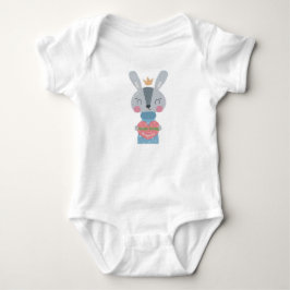 Para Bebê Body de Jersey Queen Bunny Baby