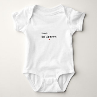 Para Bebê Body de Opiniões Fortes | Personalidade Italiana D