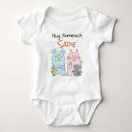 Para Bebê Body "Hug Sameach" de Hanukkah