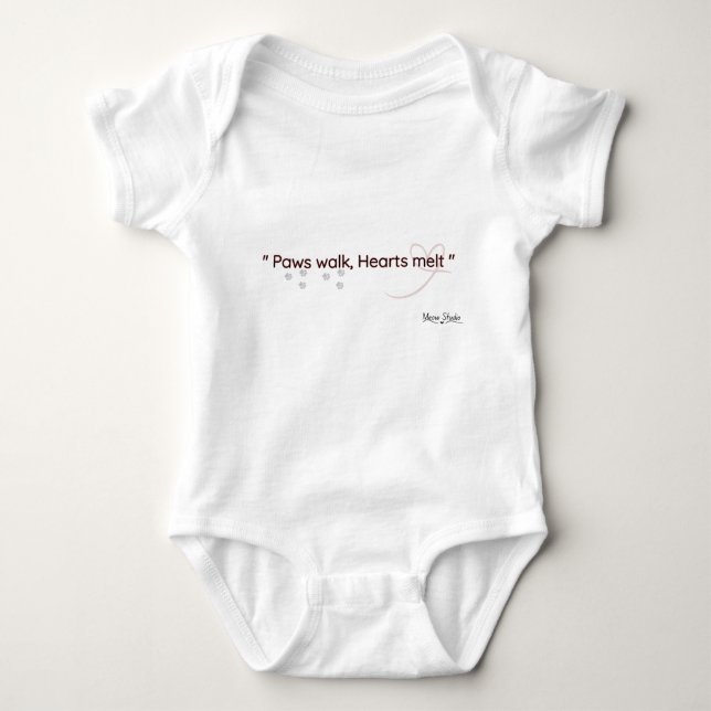 Para Bebê Body infantil Amante de Gatos  (Frente)