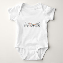 Body Infantil Amigos de Gato Fofo