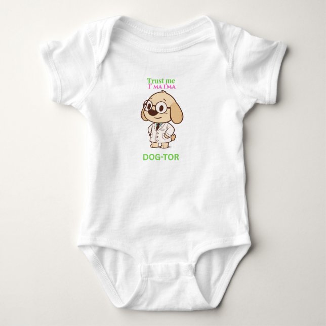 Para Bebê Body Infantil Cachorro-Tor Fofo e Divertido (Frente)