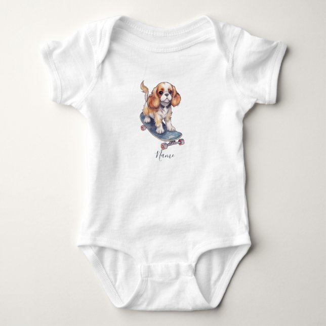 Para Bebê Body Infantil Cavalier King Charles Spaniel (Frente)