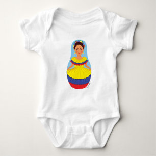 Para Bebê Body Infantil Colombiano Matryoshka