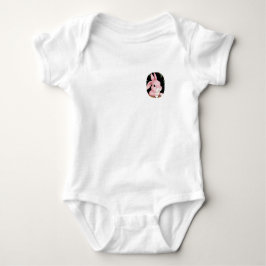 Para Bebê 🐰 Body Infantil com Pequeno Coelho Rosa