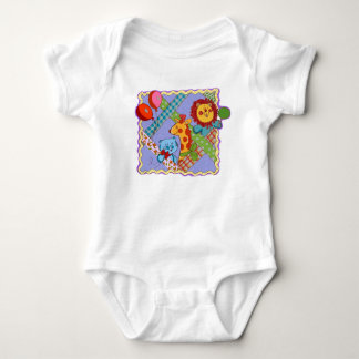 Para Bebê Body Infantil de Animais de Safari Vintage