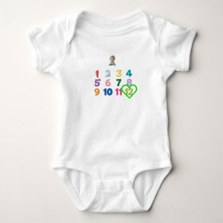 Para Bebê Body Infantil de Marco Mensal de 1 a 12 Meses Cora