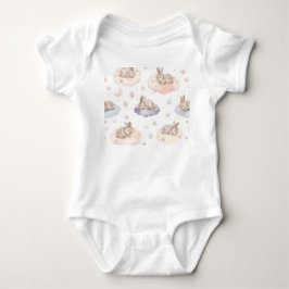 Para Bebê Body Infantil Dreamy Bunny Clouds Baby | Coelho Ad