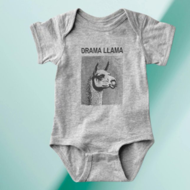 Para Bebê Body Infantil Engraçado Drama Llama (Criador carregado)
