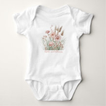 Body Infantil Floral Boho