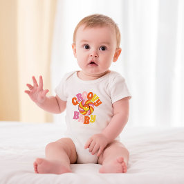 Para Bebê Body Infantil Groovy Baby Retro