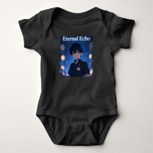 Para Bebê Body Infantil Menino Anime Eternal Echo Preto