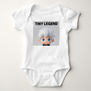 Para Bebê Body Infantil Menino Chibi de Cabelo Branco Tiny L