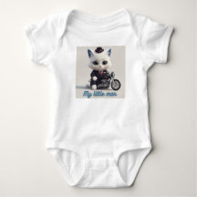 Body Infantil Meu Pequeno Homem - Gatinho Kawaii F
