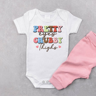 Para Bebê Body Infantil Olhos Bonitos Coxas Gorduchas