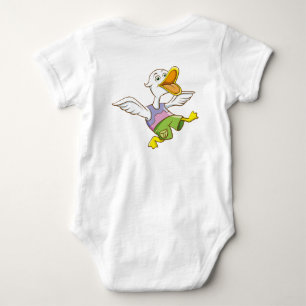 Para Bebê Body Infantil Pato Voador Fofo   Charme Animal Div