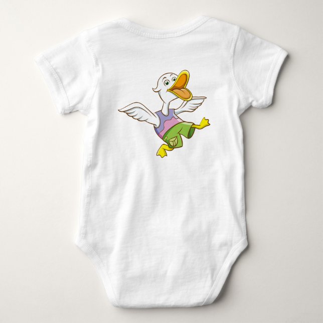Para Bebê Body Infantil Pato Voador Fofo | Charme Animal Div (Verso)