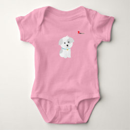Para Bebê Body Infantil Pequeno Cachorrinho 