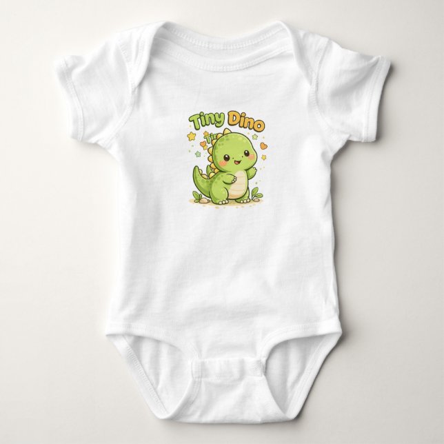 Para Bebê Body Infantil Pequeno Dino Fofo (Frente)