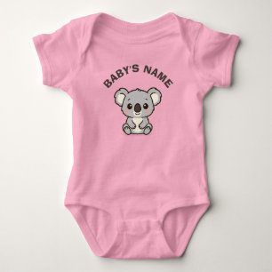 Para Bebê Body Infantil Personalizado de Coala Fofo