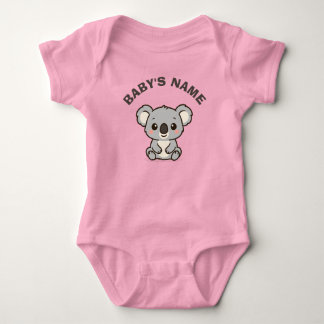 Para Bebê Body Infantil Personalizado de Coala Fofo