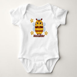 Para Bebê Body Infantil Personalizado Prince Bee, Nome Perso