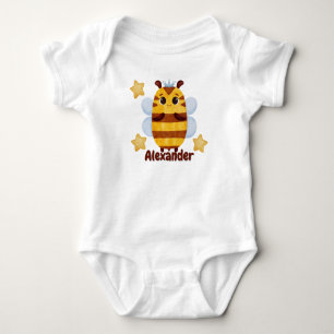 Para Bebê Body Infantil Personalizado Prince Bee, Nome Perso