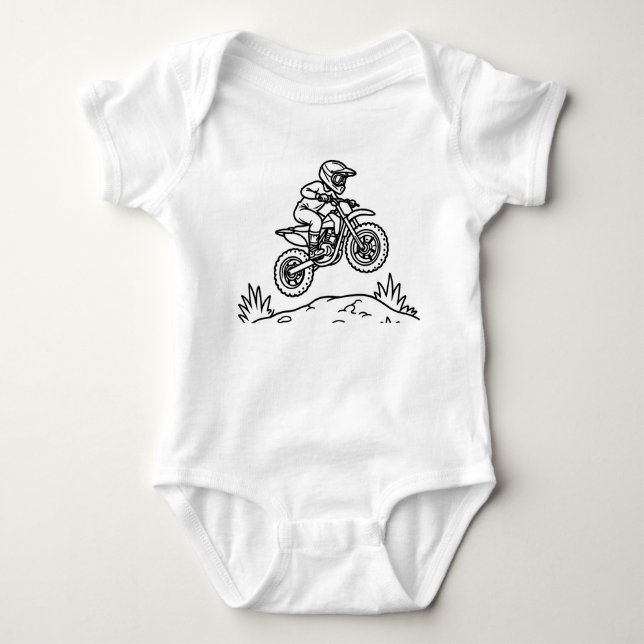 Para Bebê Body motocross MudMxx (Frente)
