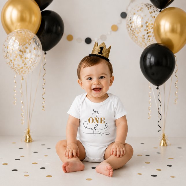 Para Bebê Body Mr. Onederful Baby (Mr. Onederful Baby Bodysuit)