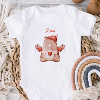 Para Bebê Body Personalizado de Primeiro Dia dos Namorados d