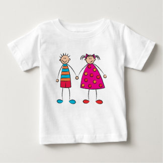Para Bebê Bonitão e Garota Igualam camiseta de amor