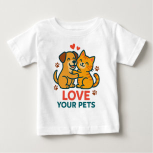 Para Bebê Cachorro e Camiseta Gato - Ame sua Grafia Pets