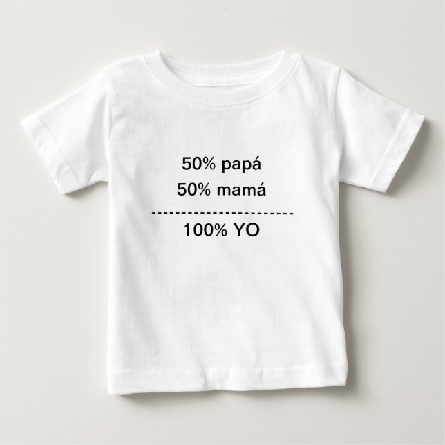 Para Bebê Camiseta 100% yo (Frente)