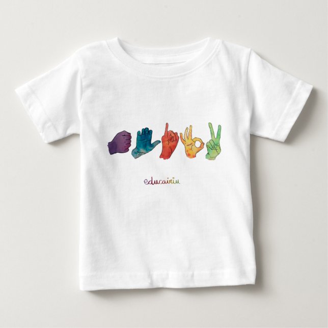 PARA BEBÊ CAMISETA    A E I O U (Frente)