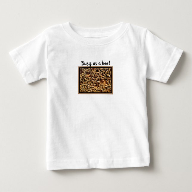 Para Bebê Camiseta Abelhas (Frente)