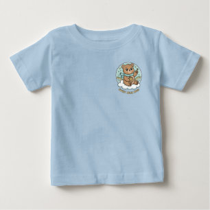 Para Bebê Camiseta Abraço de Urso Fofo