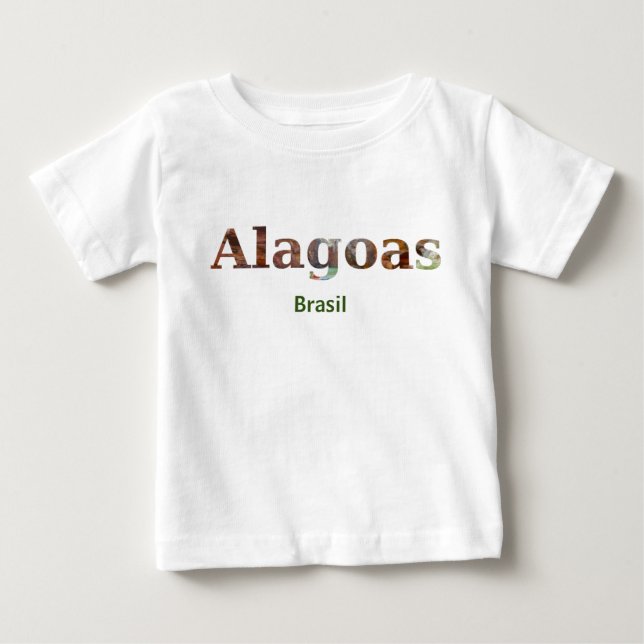Para Bebê Camiseta Alagoas (Frente)