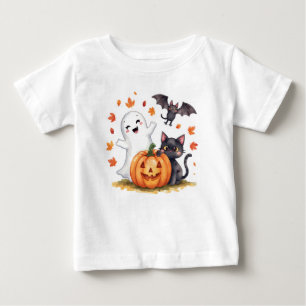 Para Bebê Camiseta Alegre de Halloween Fofo