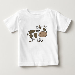 Para Bebê Camiseta Amante de Vaca e Cachorro