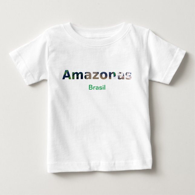 Para Bebê Camiseta Amazonas (Frente)