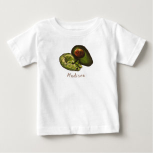 Para Bebê Camiseta Avocado Baby T-Shirt - Personalização O